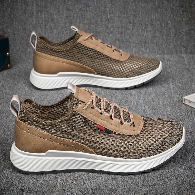 Высококачественный бренд Мужская сетчатая обувь Модная обувь на толстой подошве Повседневная обувь Обувь для хайкинга Мужская обувь для занятий спортом на открытом воздухе Тренд Лето