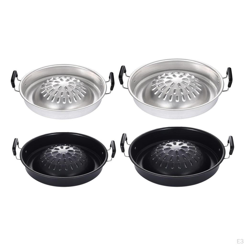 Сковорода-гриль для барбекю с антипригарным покрытием, сковорода-гриль для газовых плит, открытая в помещении или на открытом воздухе