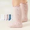 Осень зима новые детские гольфы средней длины до колена кавайные девочки принцесса кружевные цветочные чулки милый носок удобные аксессуары для новорожденных