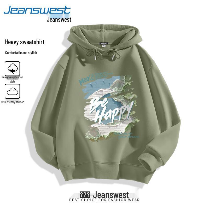Унисекс толстовка с капюшоном Jeanswest в стиле масляной живописи