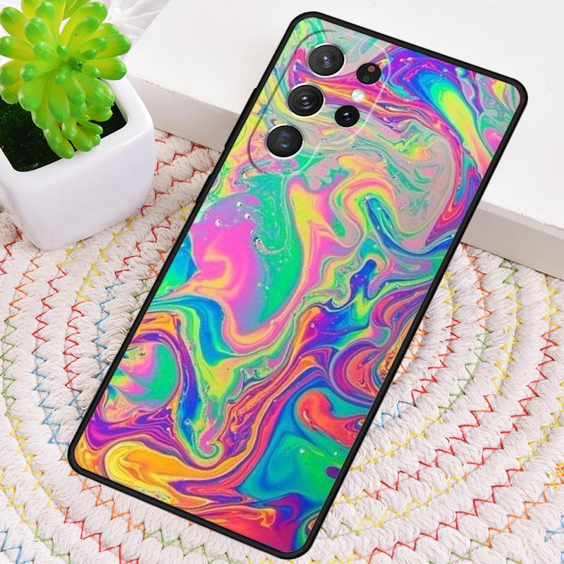 Психоделичный Пастельный Цветной ТПУ Чехол Для Телефона Samsung Galaxy note 10 pro S26 S25 S24 S23 S22 Ultra Plus S21 FE S20 Ударопрочный Чехол