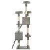 VidaXL Cat Tree with Sisal Scratching Posts 170 Cm Grey