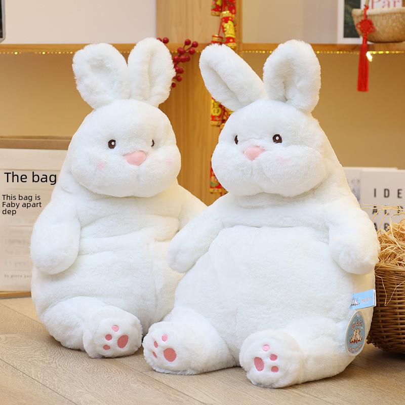 Dudu Extra Soft Lazy Rabbit Big Pillow - Очаровательная спящая плюшевая кукла со скрещенными ногами