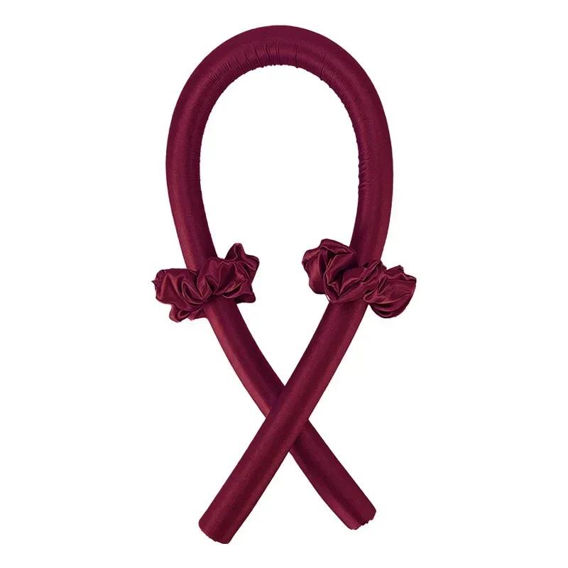 Безопасная щипцы для завивки волос, повязка на голову без нагрева, шелковые кудри, лента, бигуди, мягкая повязка на голову для сна, ленивые бигуди, инструменты для укладки волос