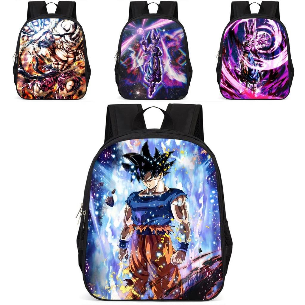 Рюкзак Dragon Ball Z Большой вместимости Goku Beerus 15-дюймовый Школьный рюкзак для детей