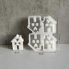 Эпоксидная форма Love House Table Decor 4 Even Chimney Small House Molds DIY Castle Chocolate Silicone Form Cake Decoration Gps