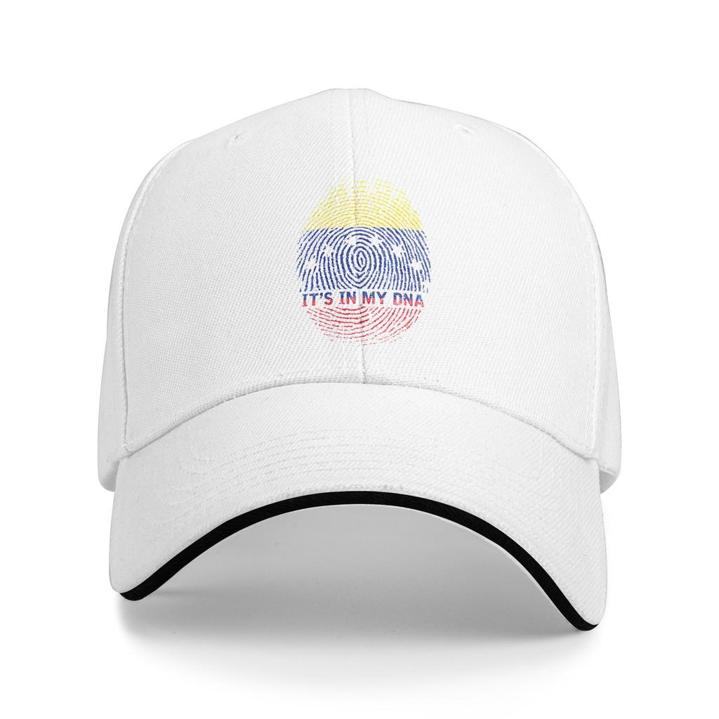 Unisex DNA Fingerprint Proud Venezuela Flag Patriotic Venezuela Outdoor Hat Trucker Cap Casual Baseball Cap Snapback Sunshade