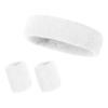 Sports Headband and Wrist Strap 3-piece Set, Sports Football Sweat Absorber, Girl's Headband and Wrist Sweatband