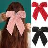 Украшение для волос Лента Бант Заколка Мода Бусины Бант Заколка для волос для женщин Стайлинг