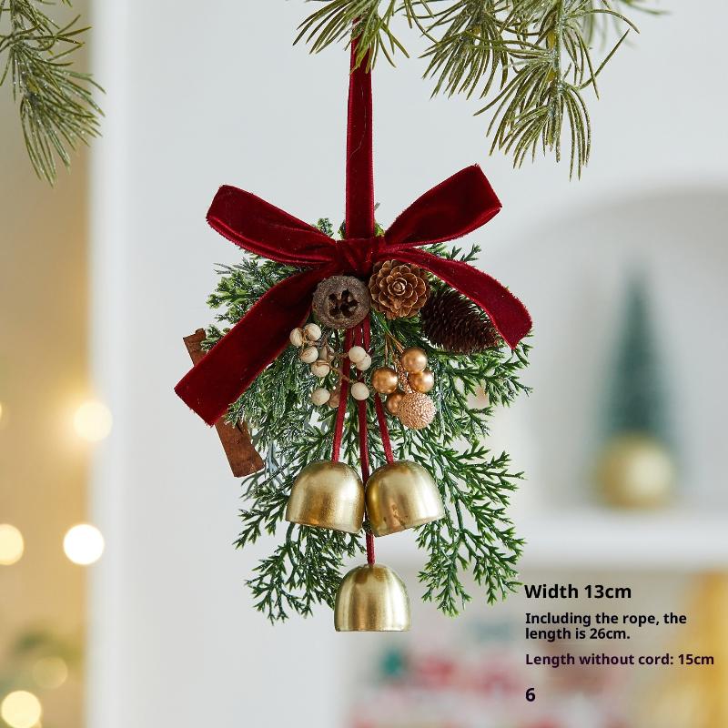 Рождественские украшения Рождественские колокольчики Гирлянда Подвеска Украшения для рождественской елки Атмосферная подвеска для сцены