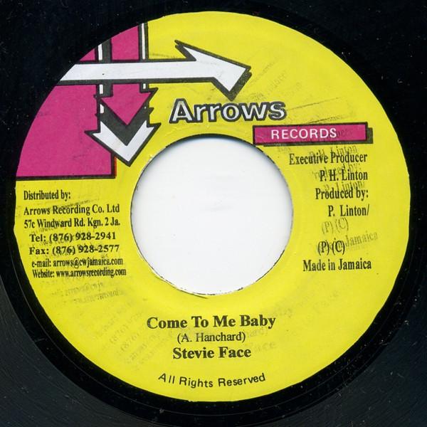 7-дюймовая пластинка STEVIE FACE Come To Me Baby NONE Arrows Records 2001 Ямайка Регги Ска Даб Б/У