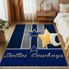 American Flag Cowboys Rug Game Carpet, Floor Mat for Bedroom Living Room Entryway Rug, Home Decor Idea Gift for Christmas birthday