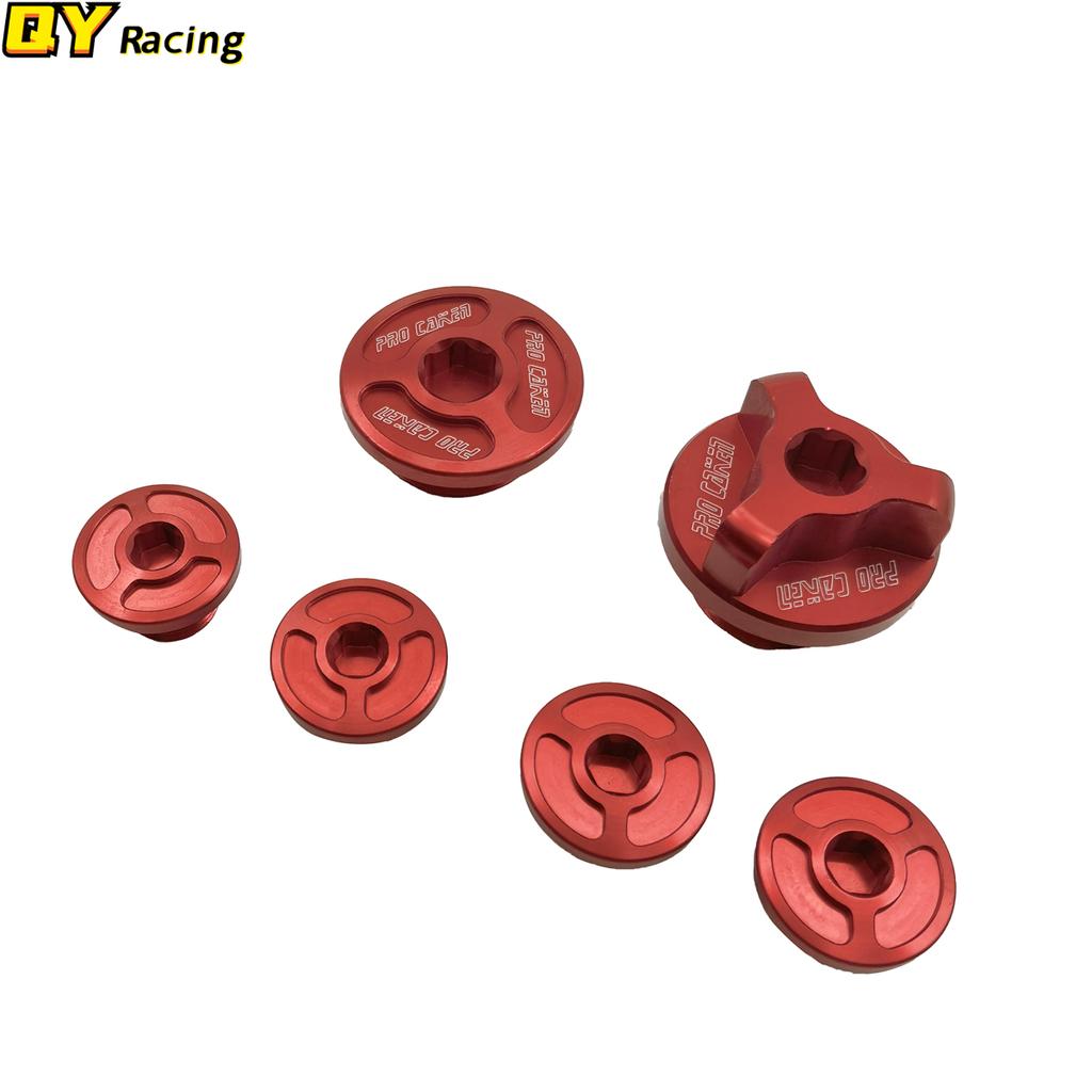 6 шт., набор болтов с масляной пробкой для мотоцикла, набор болтов для NC250 NC 250CC, охлаждающий воду двигатель Kayo K6 T6 BSE BOSUER, велосипед для бездорожья