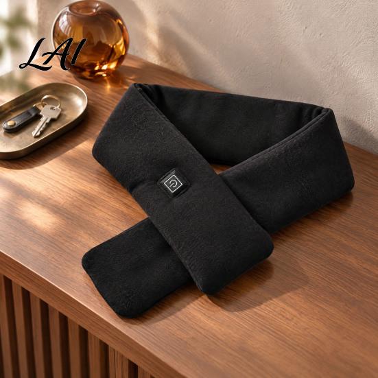 Neck Heating Pad Heated Scarf for Women Men USB Powered Warmer with 3 Modes Rechargeable Outdoor Activities Velvet Soft Wrap Electric Winter