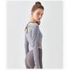 Women Fall Threaded Long Sleeve Yoga Wear Fitness Top