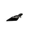 Fashion New Style Fashion Rhinestones Heeled Mules Pump for Women Elegant Sparkly Sandals Slippers Women's Sexy High Heels Slingbacks