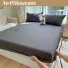 100% Cotton Bed Sheets Elastic Fitted Sheet Fitted Single Double Bed Sheet Couple's Mattress Cover King Queen Full Twin Size