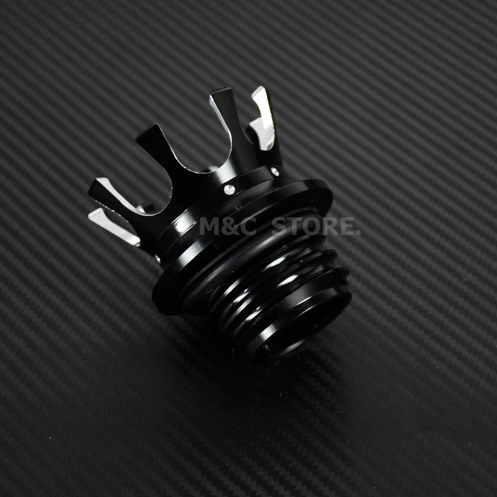 Mactions Crown Style Vented Fuel Tank Cap Gas Cap For Harley Sportster XL 883 1200 Touring Road King Dyna Softail Custom