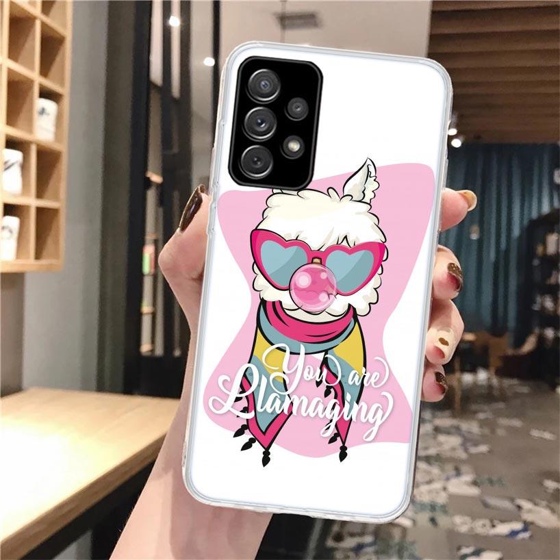 Lama Llama Alpacas Soft Phone Case For Samsung Galaxy A16 A26 A36 A56 A15 A14 A13 A55 A54 A53 A35 A34 A33 A25 A24 A23 A05S A04S