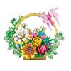Creative Simulation Of Flower Bonsai Flower Basket Tabletop Decoration Building Blocks Bricks Toys Gifts