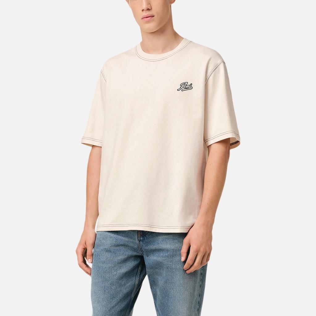 AMIPARIS Paris Logo Embroidered Crewneck T Shirt HTS029-JE0118-136