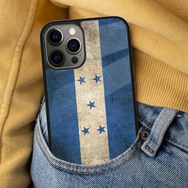 Honduran Flag Soft Phone Case for iPhone 17 Air 16e Pro max 15 Pro 13 14 Plus 11 12 MagSafe Magnetic Coque
