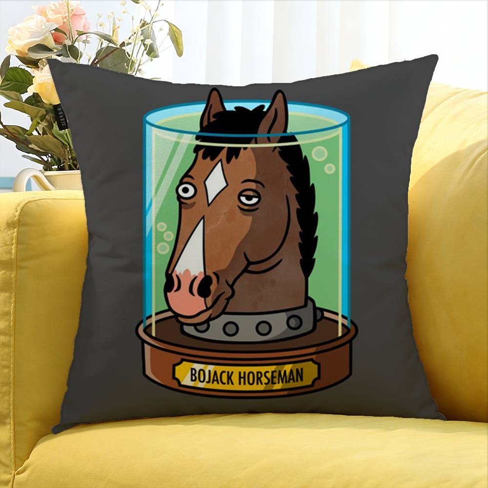 B-Bojack H-Horseman World Various Sizes Square Pillow Case For Car Home Bedchamber Decor