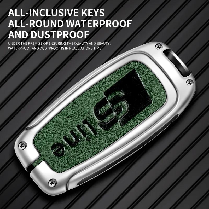 Car Key Fob Case Cover Shell For a2 Sline Q8 RS Q8 A6 C8 S6 RS6 A7 S7 RS7 A3 8Y A8 D5 4N RS E-tron GT Q4 Q7 4M Accessories