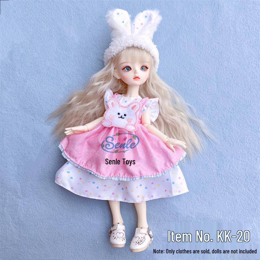 6-точечная BJD кукла 30 см Набор платья для девочки Лолиты - Идеальный подарок