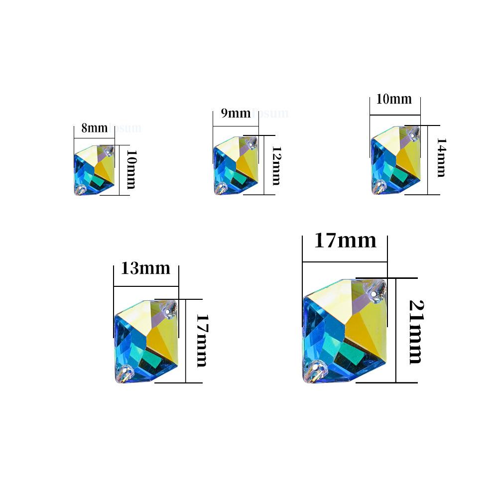Стеклянная дрель специальной формы, сшитая вручную, с ярким белым АБС-пластиком, с плоским дном, сшитая вручную, сумка для обуви со стразами и сверлом