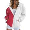 Women's Fashionable Casual  Long-sleeved Pullover Hooded Jacket
