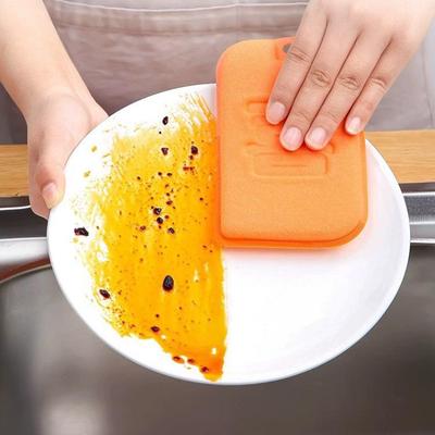 1 шт. Губка для мытья посуды из древесной массы Кухонная Толстая Очищающая Хлопковая Не Повреждает Кастрюлю и Горшок Хорошая Вещь Чистящая Подушечка Магическая Салфетка Блок