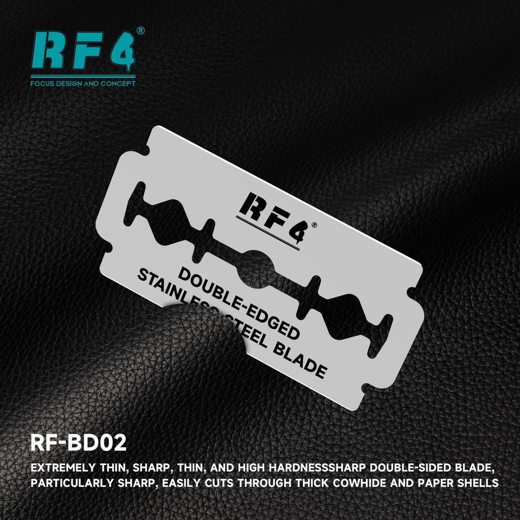 RF4 Sharp Cutting Blade Set with Blade Clip: Sharp, thin blades for fast, burr-free cutting of rubber.
