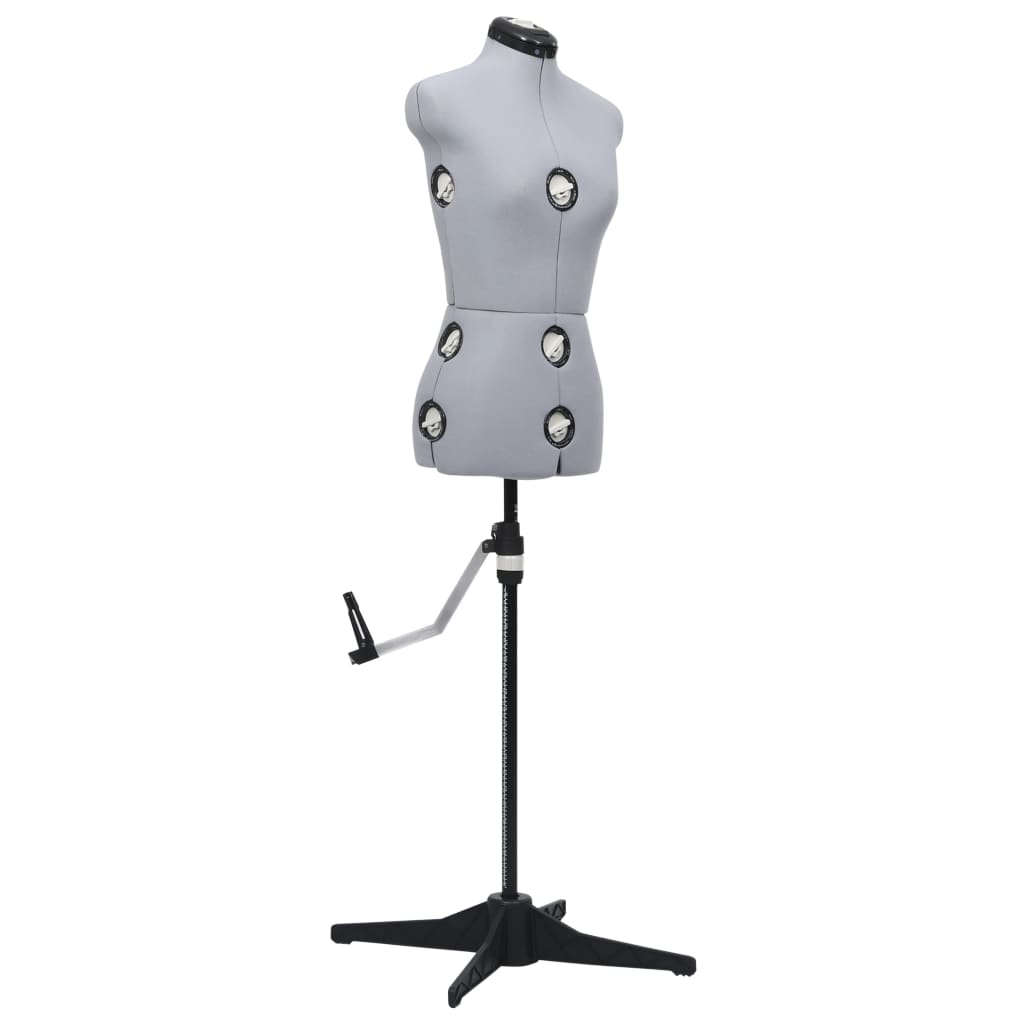 Adjustable Female Dress Form Grey Size S (33 40)