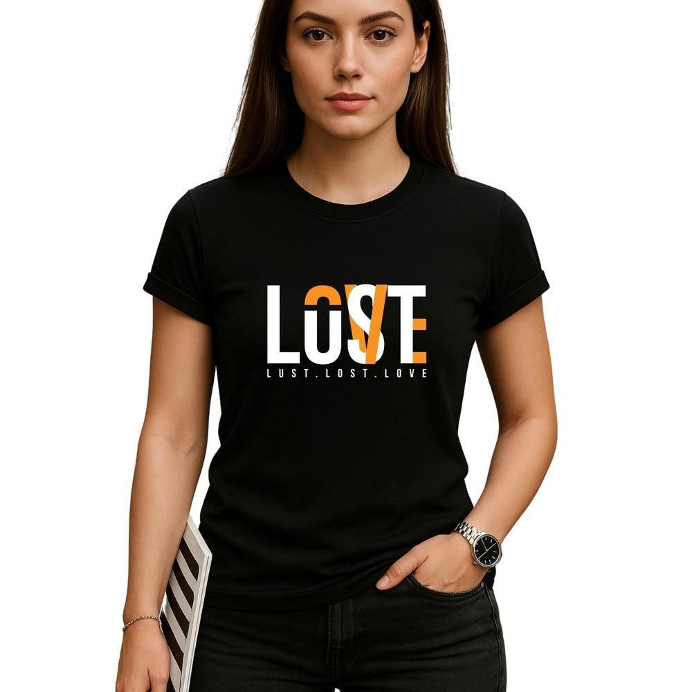 Unisex GarUnisext Tshirt with Lust Lost Love Design Gift for Couples