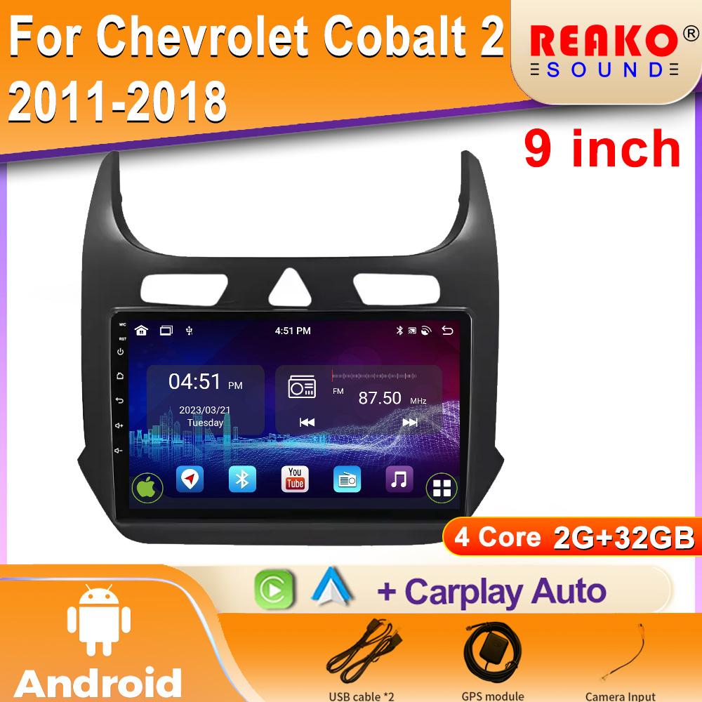 Head Unit Carplay Car  Radio Wifi Android For Chevrolet Cobalt 2 2011-2018 B4 B5 GPS Navigation Multimedia Player
