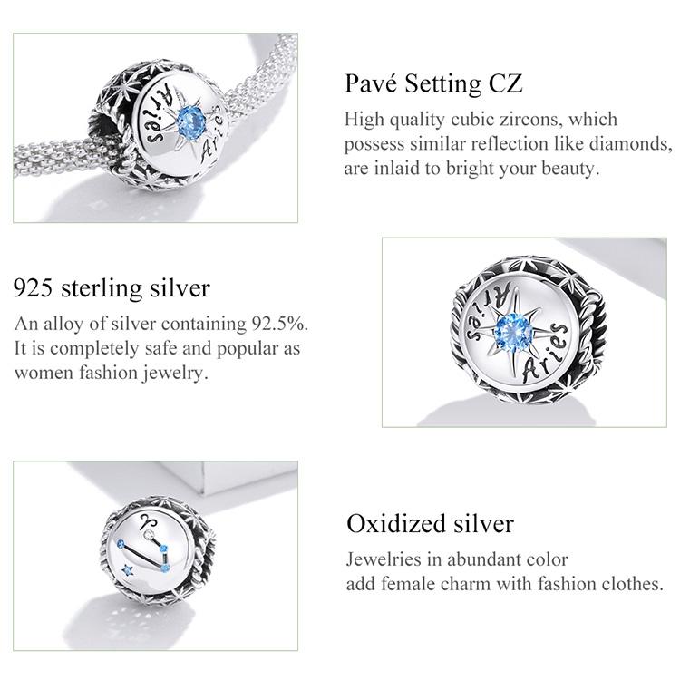 Набор бусин со знаками Зодиака для творчества