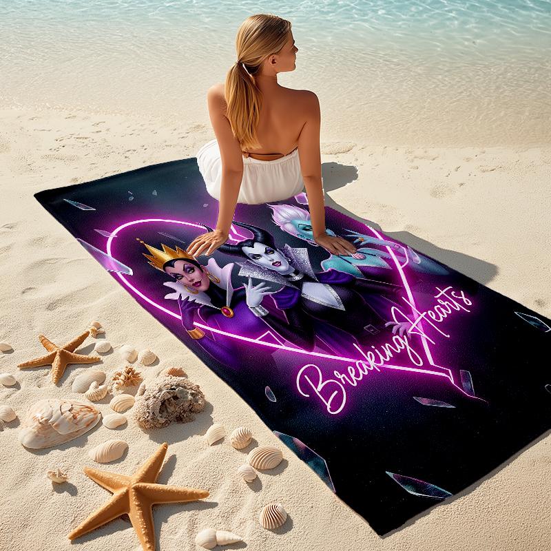Villains Towel Large Quick-Drying Microfiber soft S-Square Pants-s Beach Towel for Travel Fitness Bathing Camping. 0730s146