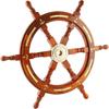 Royal Handicraft Nautical Premium Sailor's Hand Crafted Brass & Wooden Ship Wheel Gift Decor | Лодка