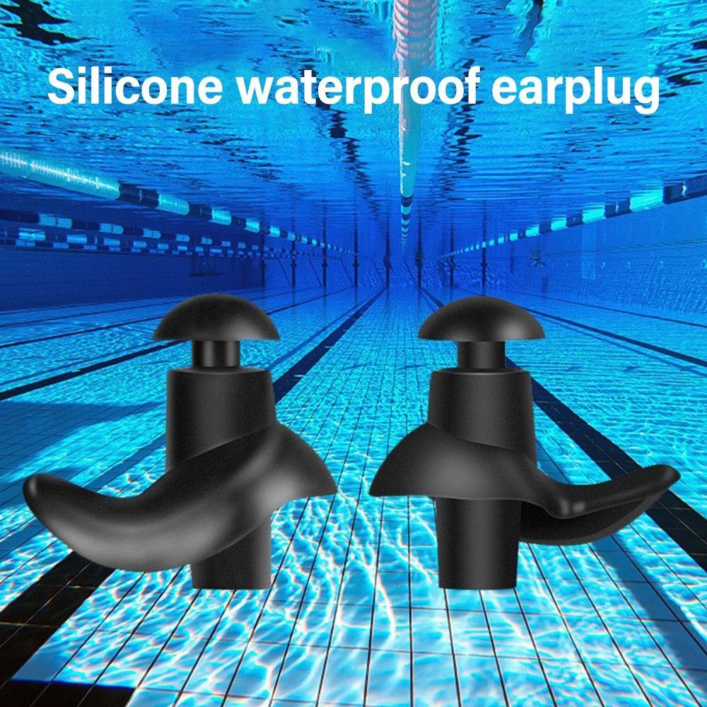 С Чехлом Затычки для ушей Зажим для носа Костюм Силиконовые затычки для ушей Затычки для ушей для плавания Набор Дайвинг/Серфинг/Плавание