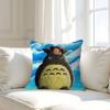 Anime M-My Neighbor Totoro Pillow Case Removable Washable Cushion Cover – All-Season Soft Linen