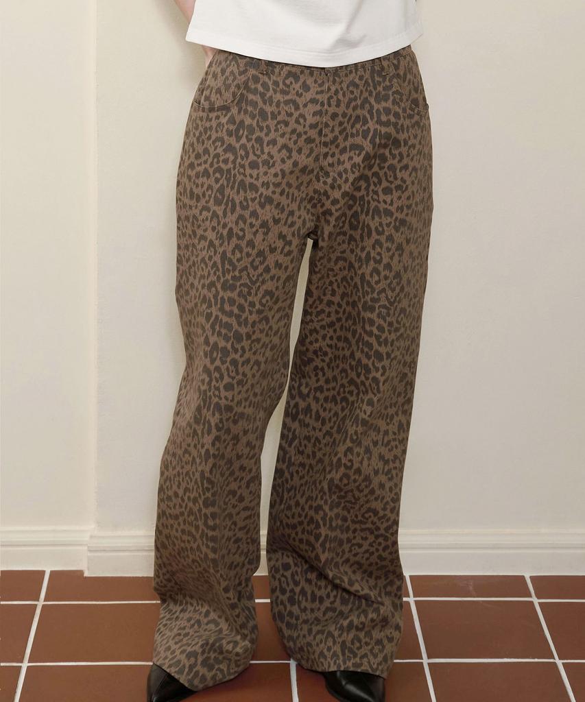BONATSPALETTE Bp Leopard Wide Pants_Beige