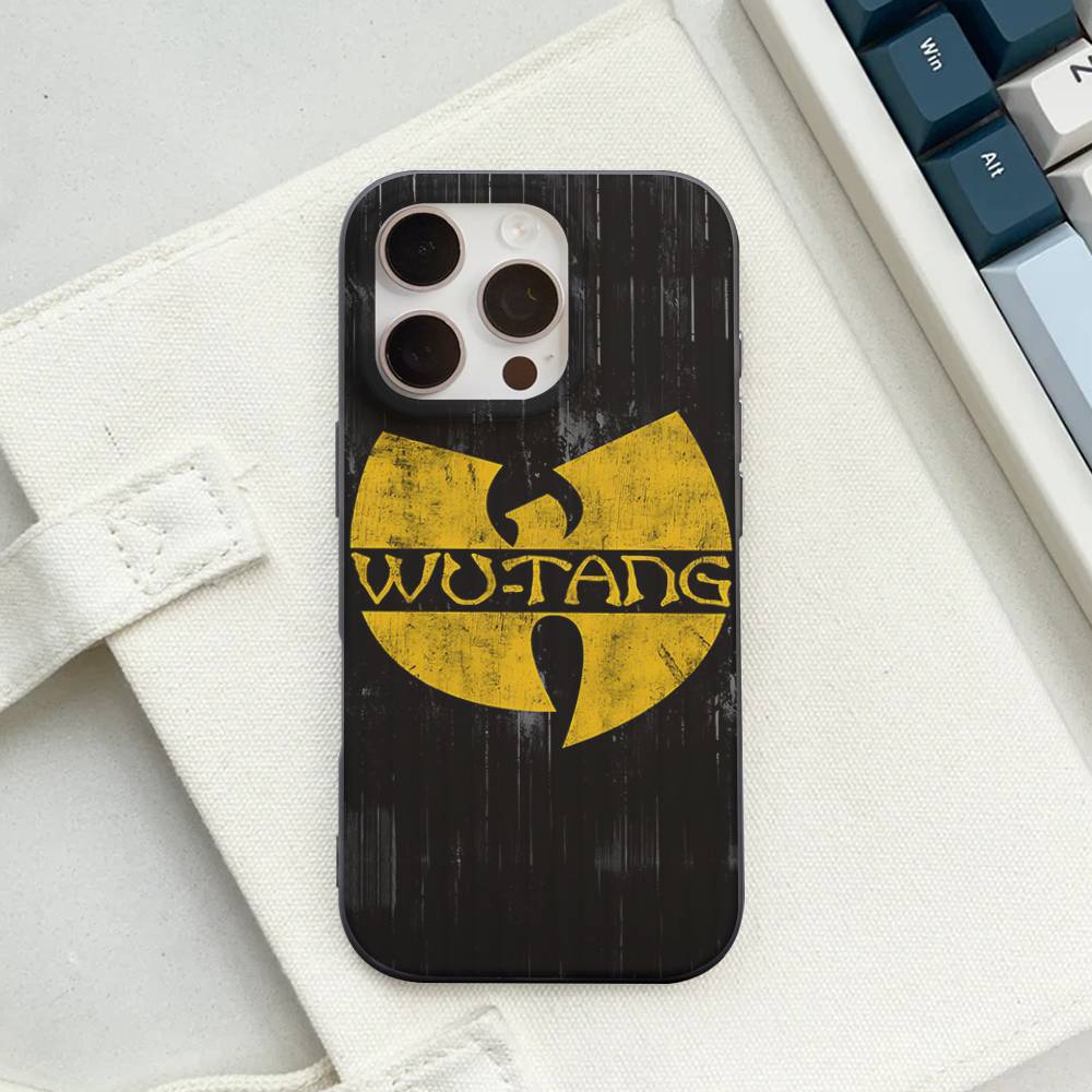 Модные тренды WU-T-TANG CLANs Для IPhone 17 16 15 14 13 12 11 Pro Max Plus Pro Гофрированный Ударопрочный Матовый Чехол для Телефона