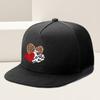 Кепка-snapback с принтом леопардовые сердца, регулируемая, полиэстер, уличный стиль, с прямым козырьком, для унисекс, для улицы