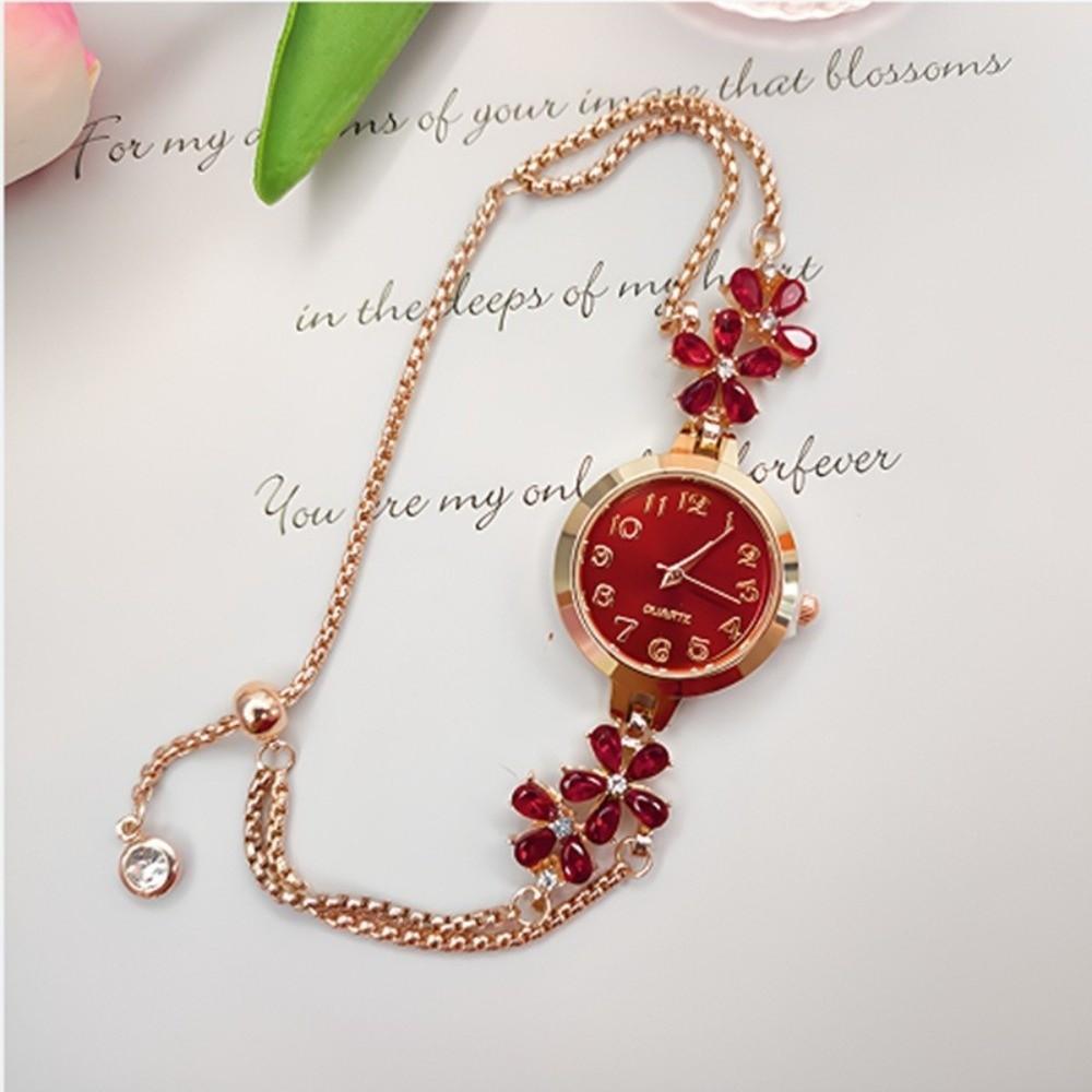 Quartz Movement Women's Quartz Watch Waterproof Flower Bracelet Watch Bracelet Watch  Gift Giving
