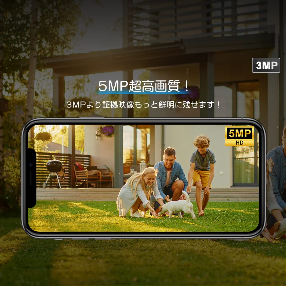 5GW 5 Миллионов Усиленная 5DBi Беспроводная Уличная Камера Видеонаблюдения Ctronics 5МП Металлическая Ночная Цветная Предустановленная Функция Обнаружение Человека