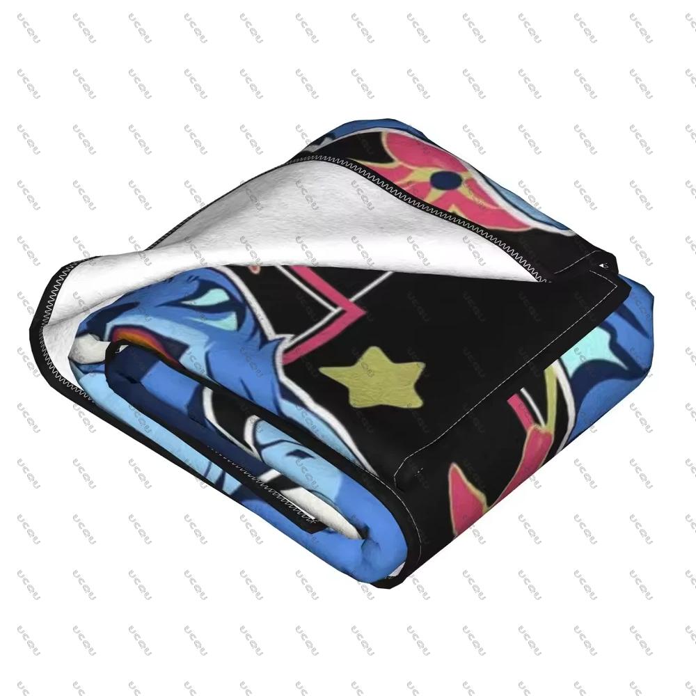 Autumn Winter Cozy K-pop Demon Hunters Travel Gift Flannel Blanket Warmth Bed Office Gift Derpy Tiger Throw Blanket Soft Cozy