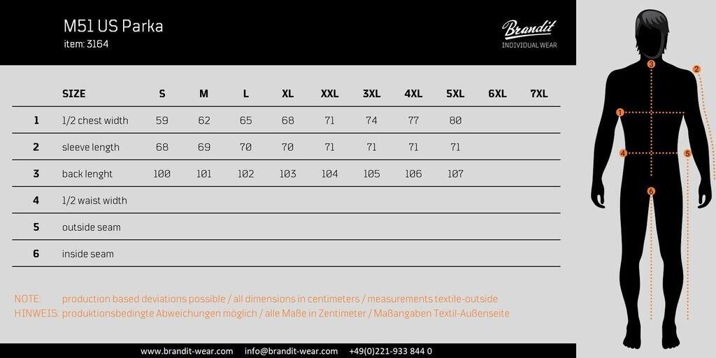 Зимняя куртка Brandit M51 US Parka (3164) navy