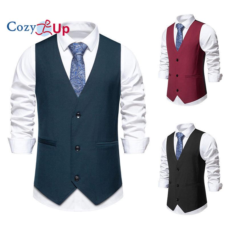 Уютный мужской деловой костюм, жилет, повседневный жилет, облегающий жилет, жилет