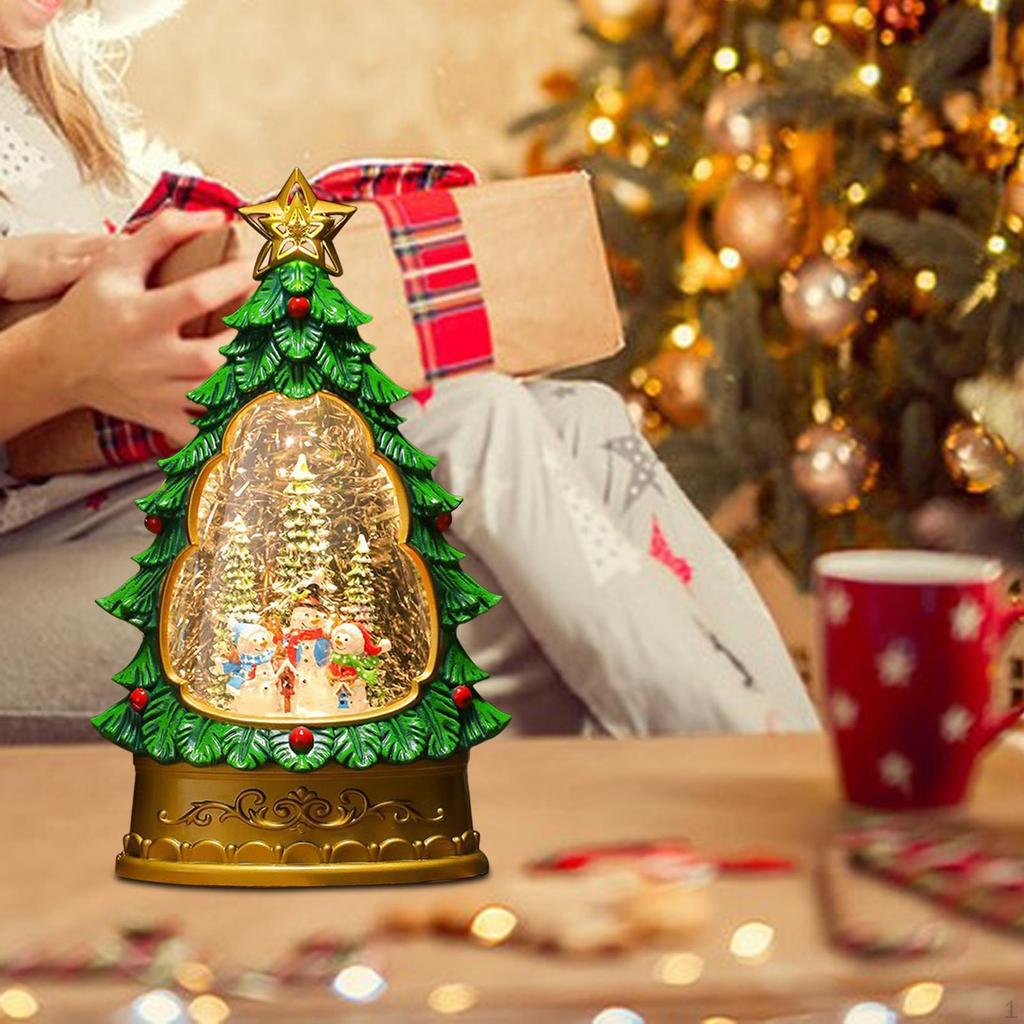 Рождественская музыкальная шкатулка рождественский декор художественная работа декоративный орнамент ночник музыкальный для рабочего стола